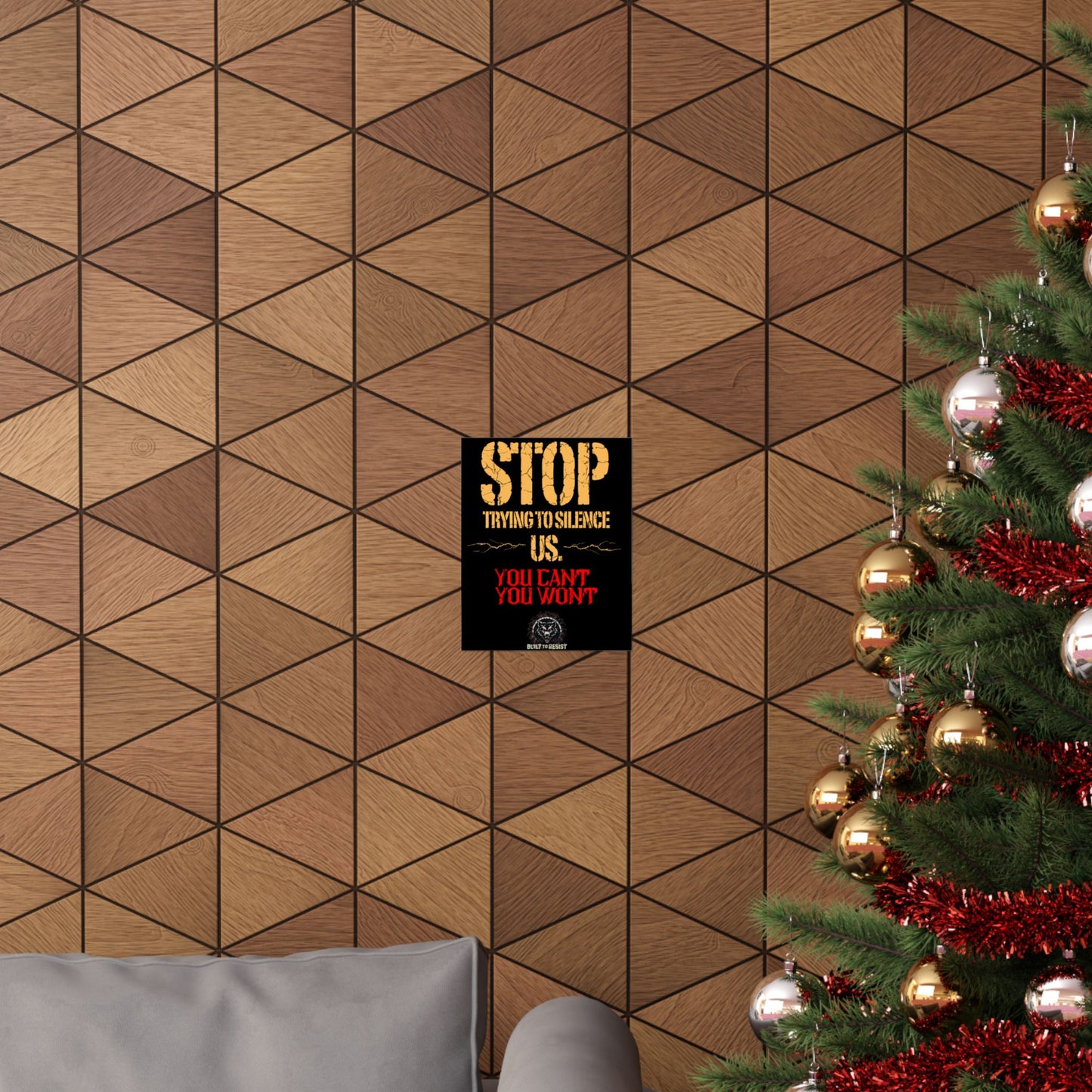 “STOP Trying to Silence Us. You Can’t. You Won’t.” Matte Vertical Print