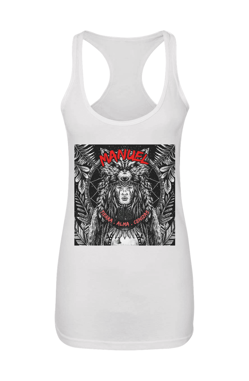 Tierra.Alma.Cenizas Women's Racerback Tank Top